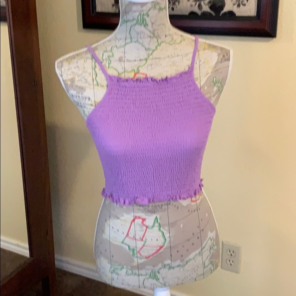 Super cute Forever 21 lavender crop top